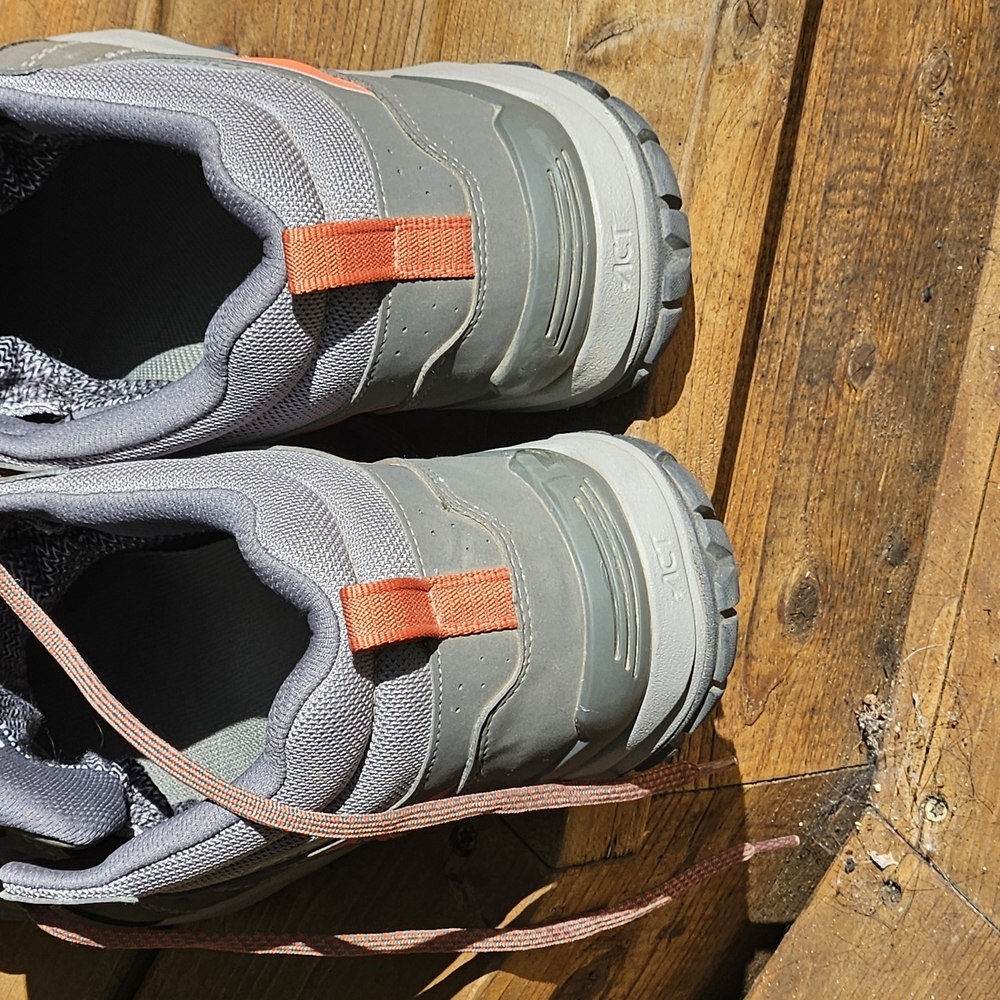 Oboz Gray and Orange Athletic Shoes